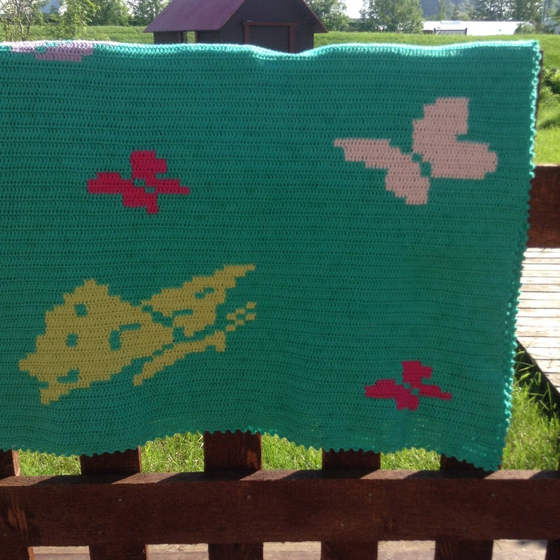 Crochet Baby Blanket Bed Blanket Play Mat Etsy