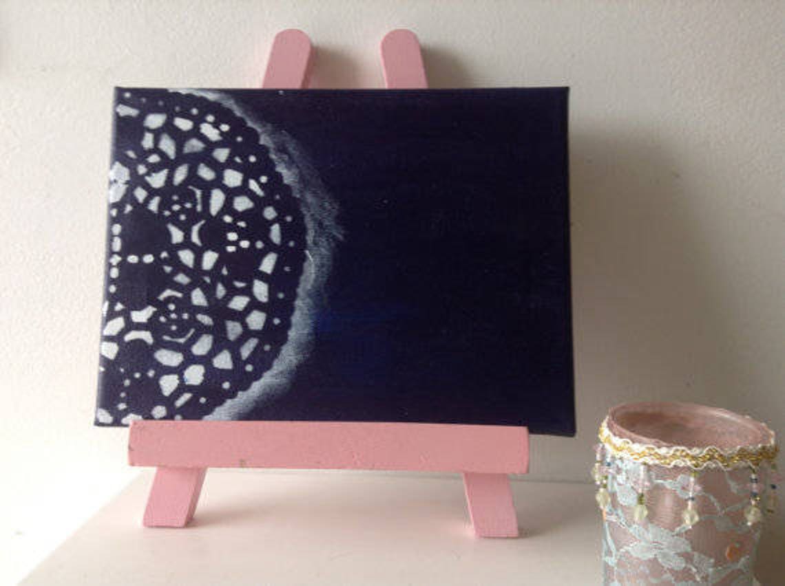 Galaxy Painting Canvas Acrylic Painting - Etsy