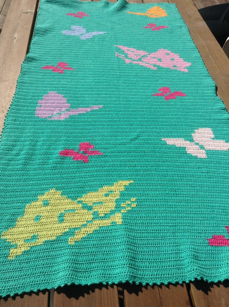 Crochet Baby Blanket Bed Blanket Play Mat Etsy