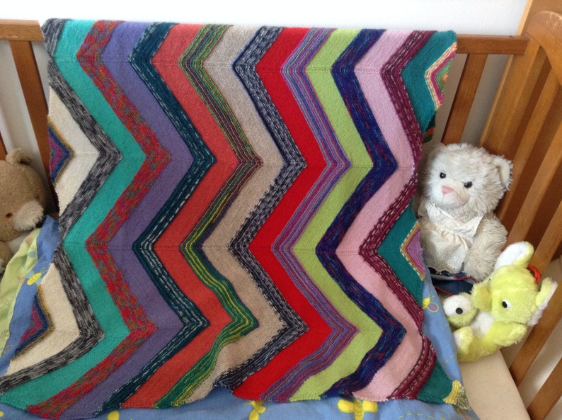 Blanket baby carriage blanket stroller handmade knitted Etsy