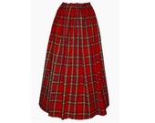 Ladies Victorian Edwardian costume SKIRT gentry ball gown fancy dress Sizes 6-32 Royal Stewart tartan
