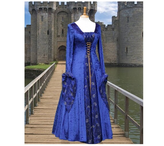 Ladies Medieval Gown Pagan Wedding Dress Etsy