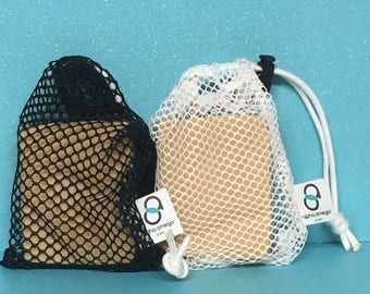 Soap Saver Pouch, Soap/Shampoo Bar Pouch, Soap-On-A-Rope, Soap Bag Exfoliator, Polyester Mesh Soap Saver Bag, Eco Friendly Soap Holder