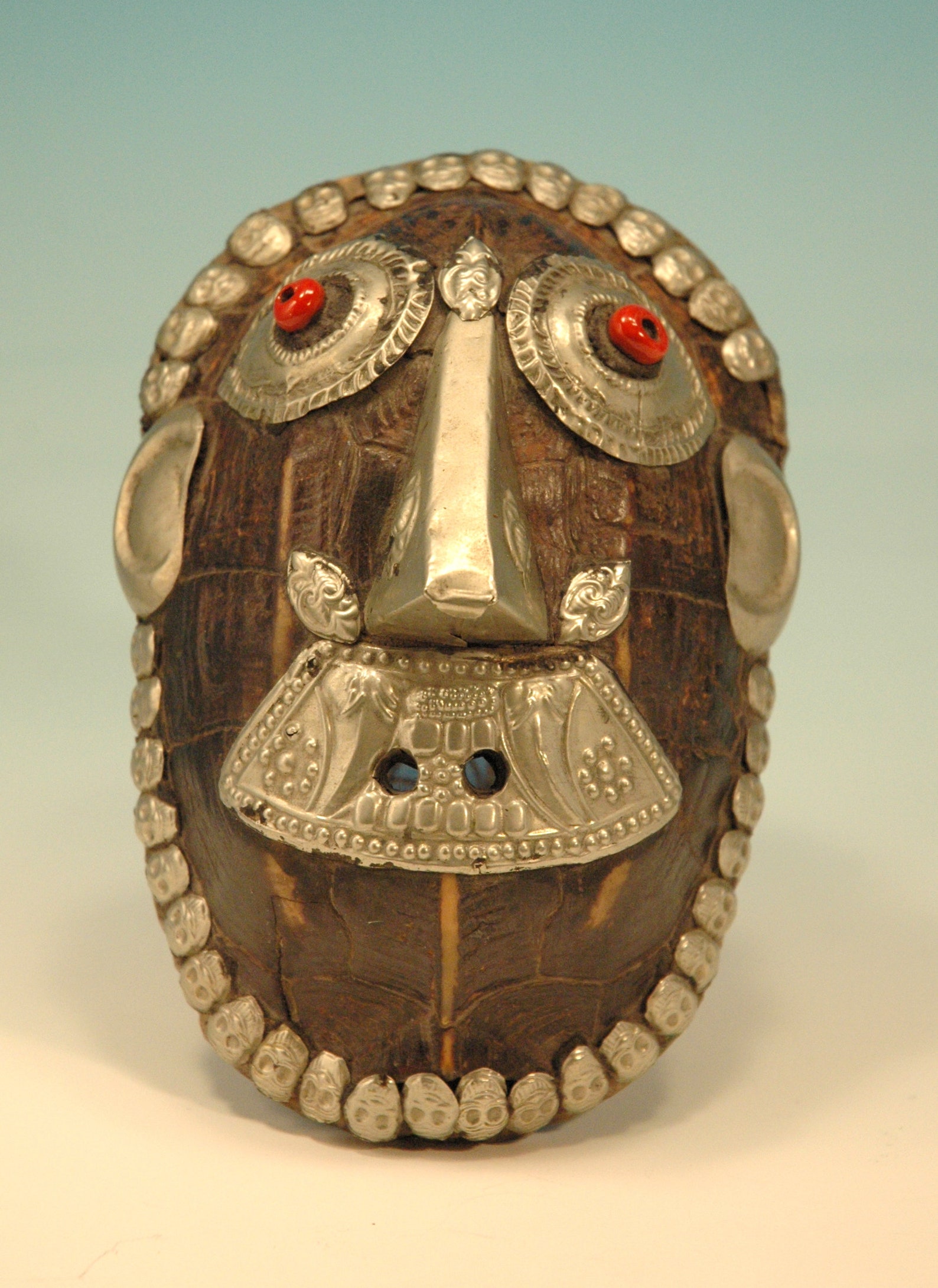 TURTLE SHELL MASK With Silver Metal. Purchased From Bangkok, Thailand ...