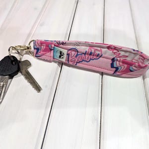 Wristlet Keychain - Key Fob - Barbie - Barbie Girl - Cute - Girly - Pretty - Girl Gift - Mom Gift - Sweet 16