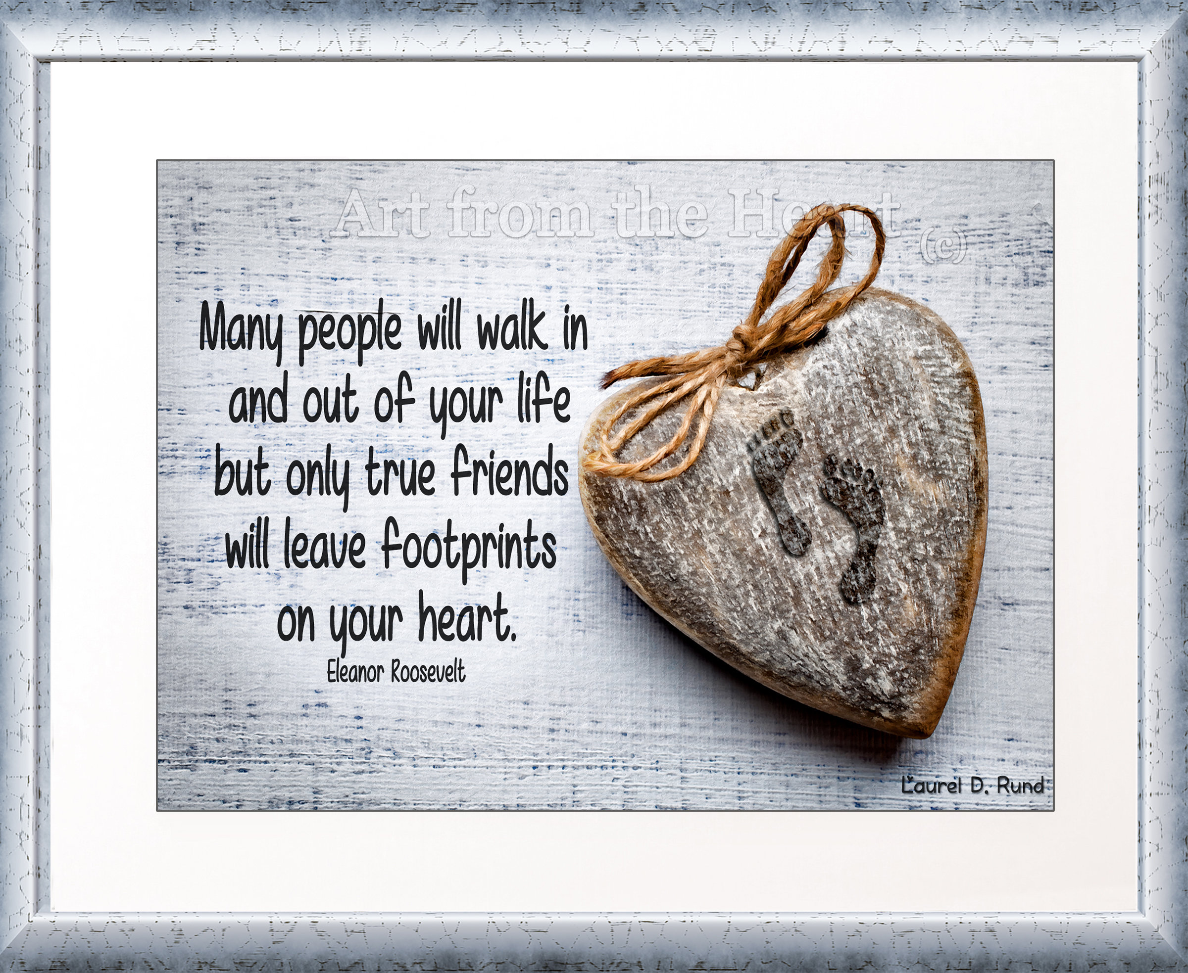 Friendship Quote Art, Eleanor Roosevelt, Heart Quotes, Inspirational Art -  Etsy Israel, image size:2400x1967