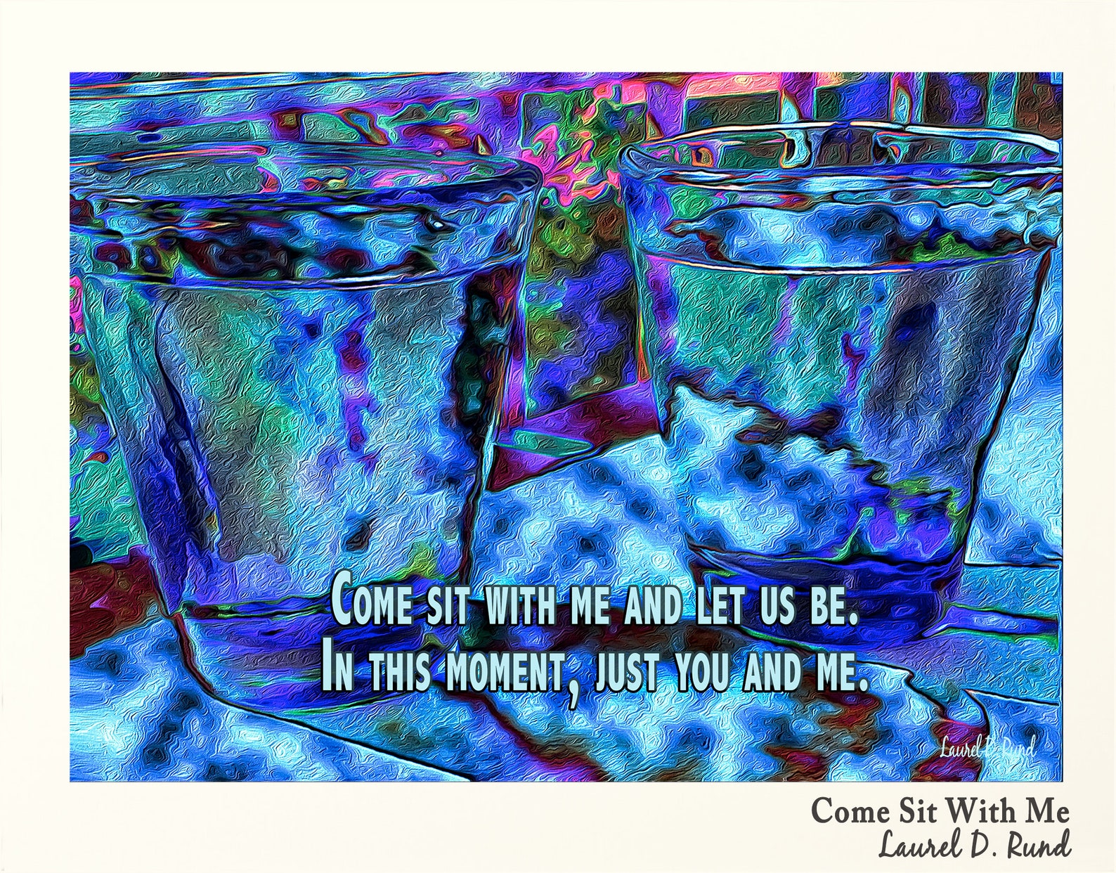 Come Sit With Me Quote Art Gift for Friend, Quote Art Print, Housewarming Gift, Colorful Italian