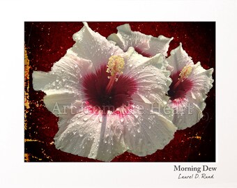 Hibiscus Flower Print: Amalfi Coast Floral Photography