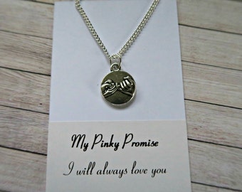 boyfriend necklace promise pinky swear couples romantic
