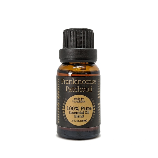 Frankincense Patchouli Aromatherapy Essential Oil Diffuser Blend - Pure Essential Oil blend for home or office