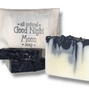 Good Night Moon Soap - All Natural, Moisturizing, Handmade, Relaxing - Essential oils of lavender, frankincense and geranium.