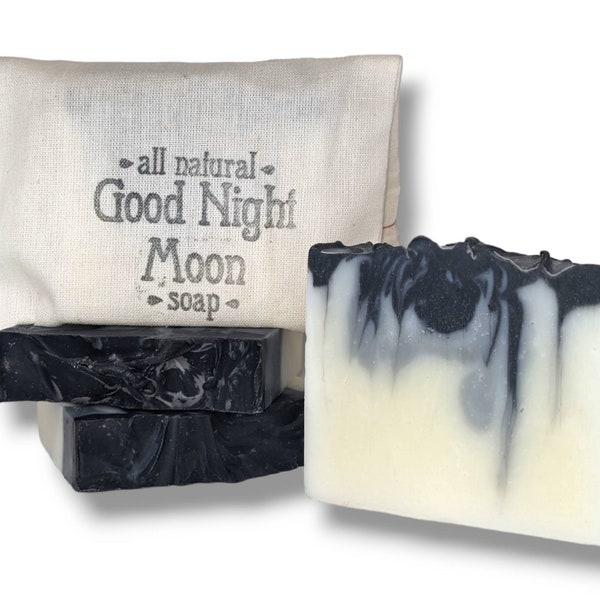 Good Night Moon Soap - All Natural, Moisturizing, Handmade, Relaxing - Essential oils of lavender, frankincense and geranium.