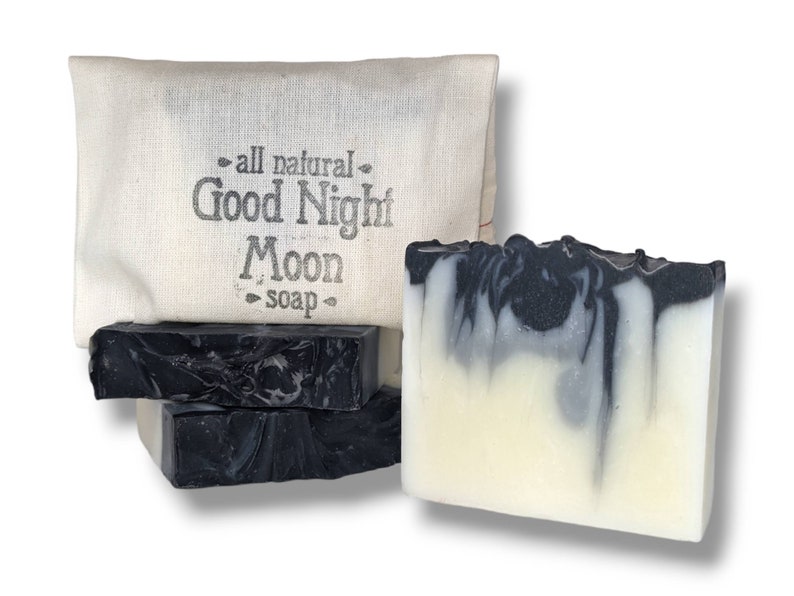 Good Night Moon Soap All Natural, Moisturizing, Handmade, Relaxing Essential oils of lavender, frankincense and geranium. image 1