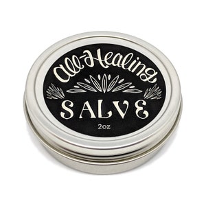 All-Healing Herbal Salve 2 oz Handmade, All-Natural. Soothing and Nourishing for Minor Skin Irritations. image 2