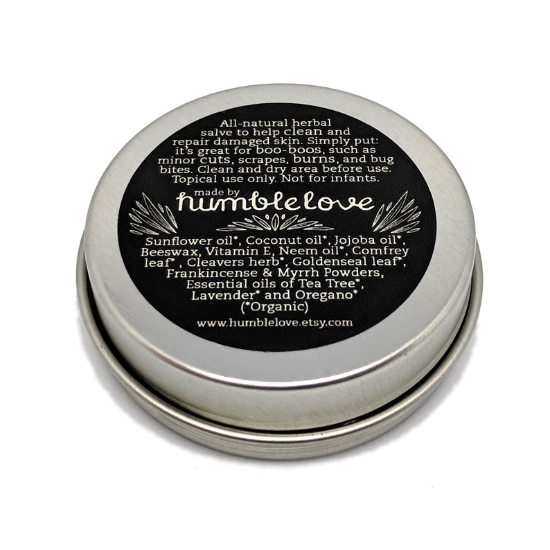 All-Healing Herbal Salve 2 oz Handmade, All-Natural. Soothing and Nourishing for Minor Skin Irritations. image 3