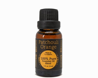 Patchouli Orange Aromatherapy Essential Oil Diffuser Blend - Pure Essential Oil blend for home or office