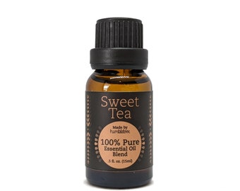 Sweet Tea Aromatherapy Essential Oil Diffuser Blend - Pure Essential Oil blend for home or office - Lemongrass, Lemon, Eucalyptus, Lavender