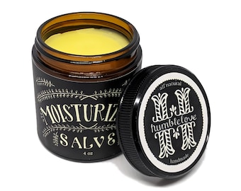 Moisturizing Salve - All-Natural Herbal Salve for Dry and Cracked Skin - 4oz Handmade Moisturizing Balm