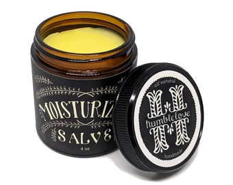 Moisturizing Salve - All-Natural Herbal Salve for Dry and Cracked Skin - 4oz Handmade Moisturizing Balm