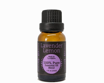 Lavender Lemon Aromatherapy Essential Oil Diffuser Blend - Pure Essential Oil blend for home or office