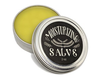 Moisturizing Salve - All-Natural Herbal Salve for Dry and Cracked Skin - 2oz Handmade Moisturizing Balm Active
