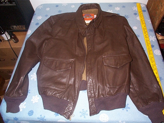Vintage a 2 leather jacket Gem