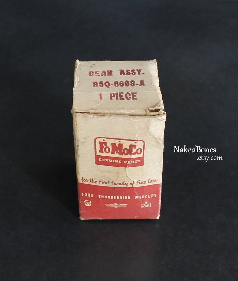 Vintage Fomoco Box With Part Ford Motor Company Red And Etsy