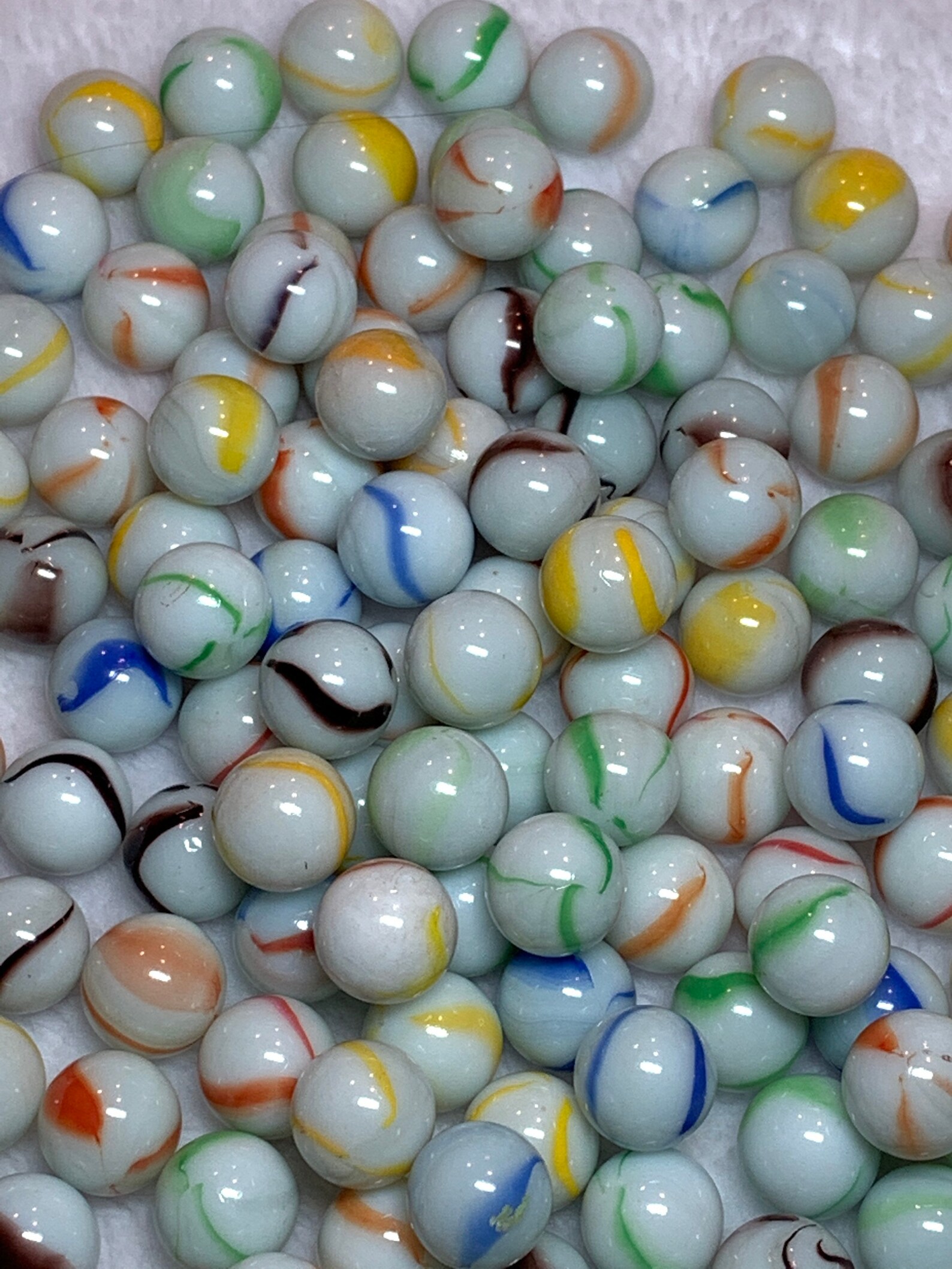 Lot of 20 Beach Ball Marbles / 5/8 / Glass Marbles / Toys / Etsy