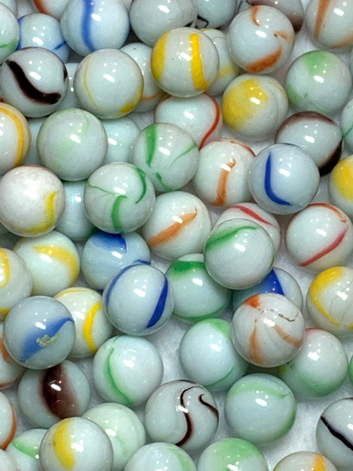 Lot of 20 Beach Ball Marbles / 5/8 / Glass Marbles / Toys / Etsy