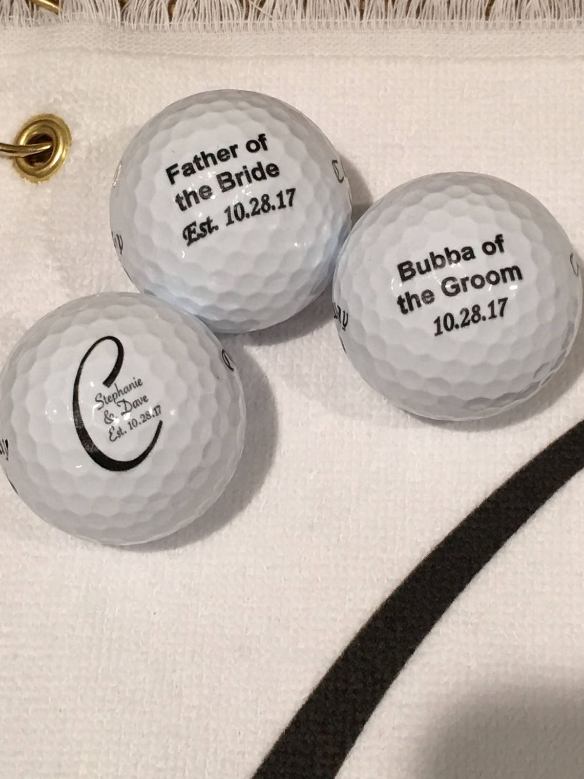 Custom Printed Golf Balls and Golf Towels Etsy
