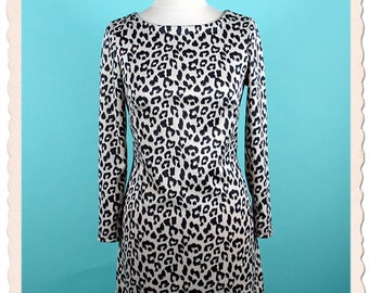 60s Shift Kleid, Leo langarm Gr.S/36