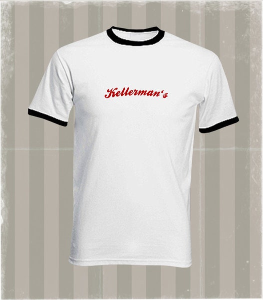 Kellerman's Ringer T, Men's T-shirt, White - Etsy