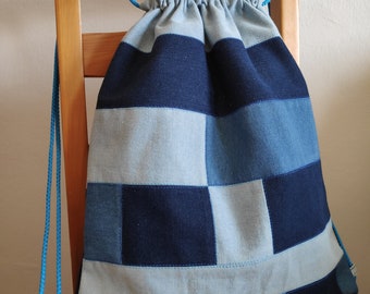 Borsa zaino in zaino Con zaino Casual con trapunta di jeans