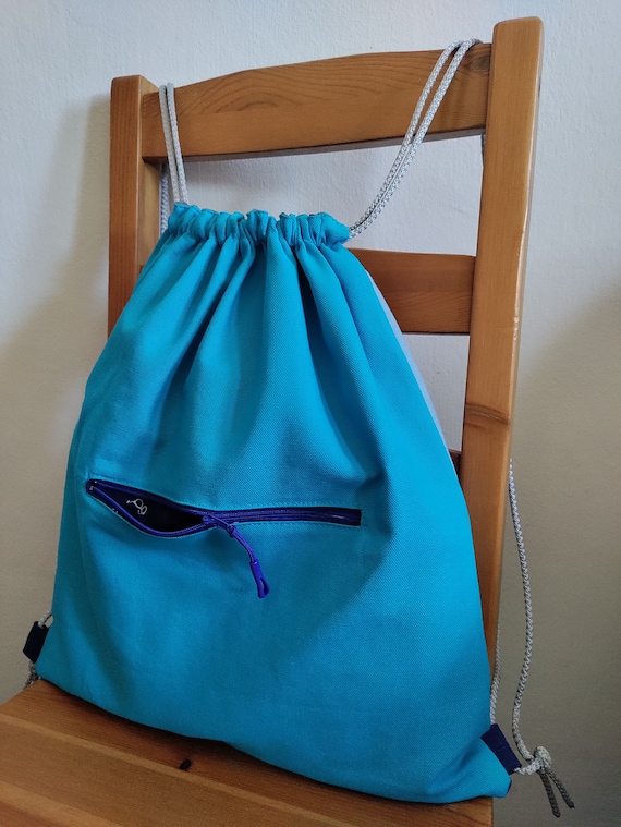 Canvas Everyday Drawstring Backpack Bag - Etsy