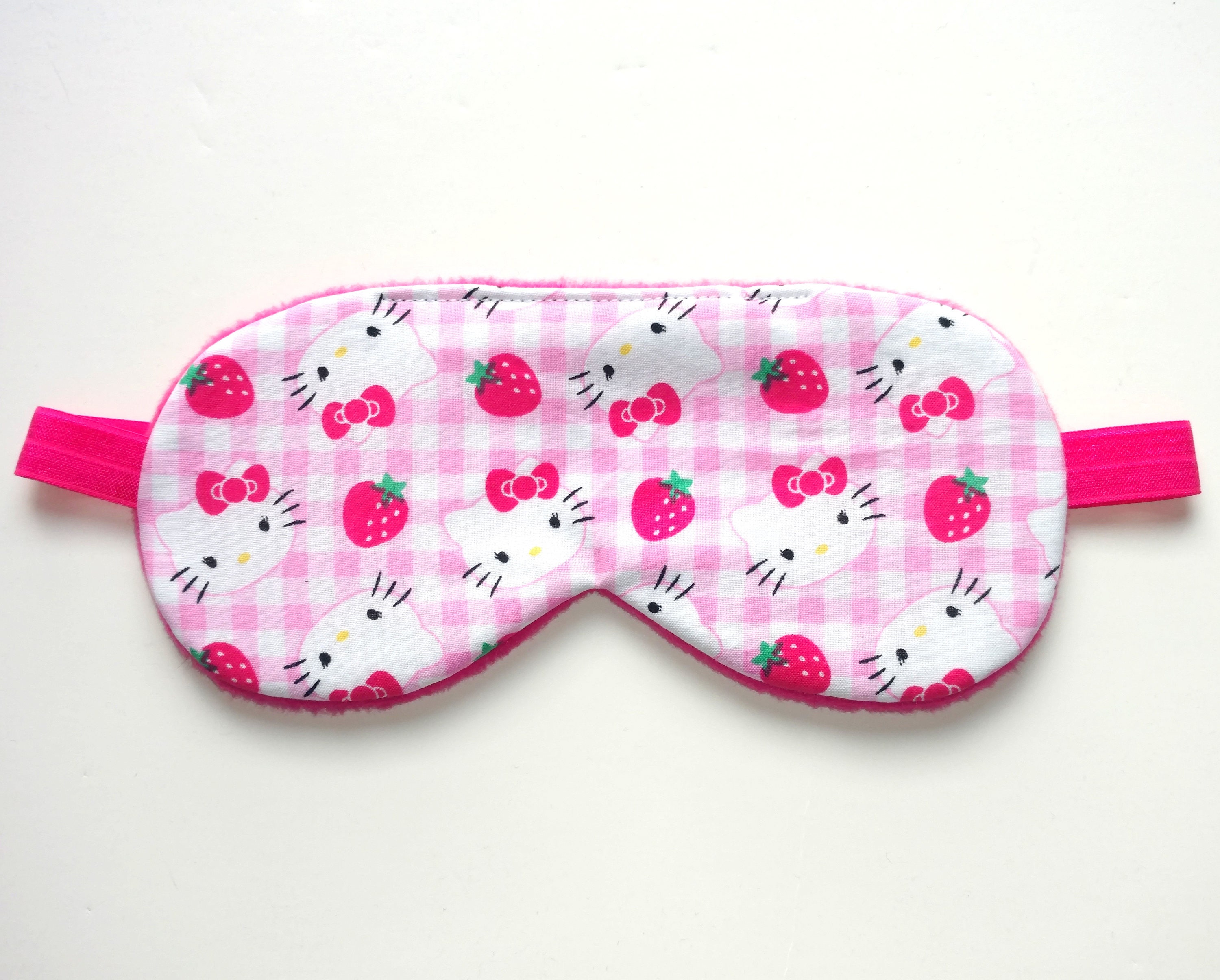 Hello Kitty Sleep Mask Cute Eye Mask Pink Cotton Flannel Etsy