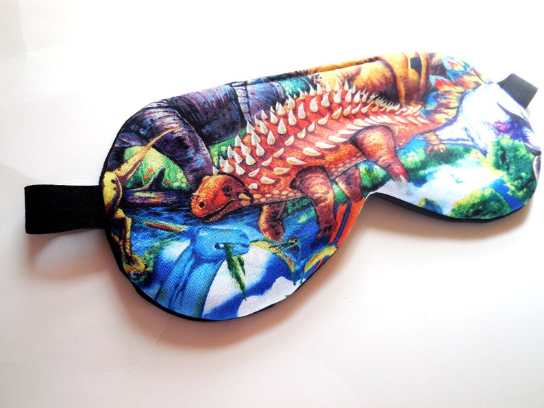 Sleep Mask Dinosaur Eyemask Adult Kids Blindfold Child | Etsy
