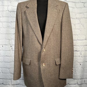 70s Herringbone Coat - Etsy