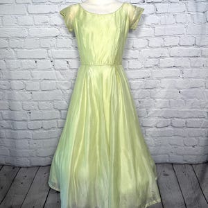 chartreuse green bridesmaid dress gathered silhouette with a