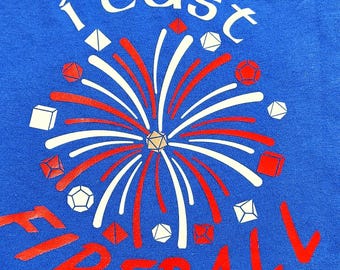 I Cast Fireball Patriotic Tshirt