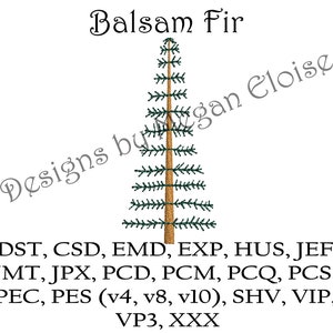 Embroidery Machine File - Balsam Fir