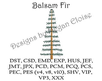 Embroidery Machine File - Balsam Fir