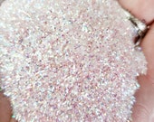 Blush Beauty Pink Glitter custom mix .015 hex poly glitter, glitter for tumbler making, fine polyester glitter, light pink blush glitter