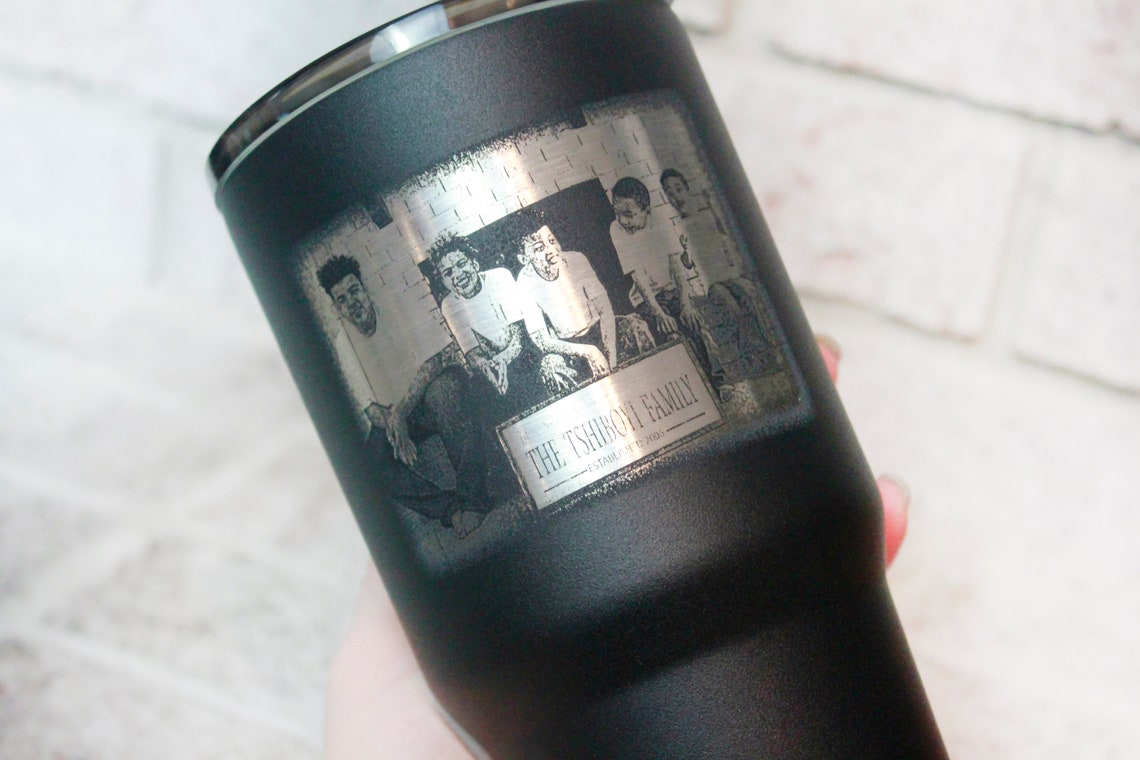 Laser Etched photo tumbler custom tumbler with picture Etsy