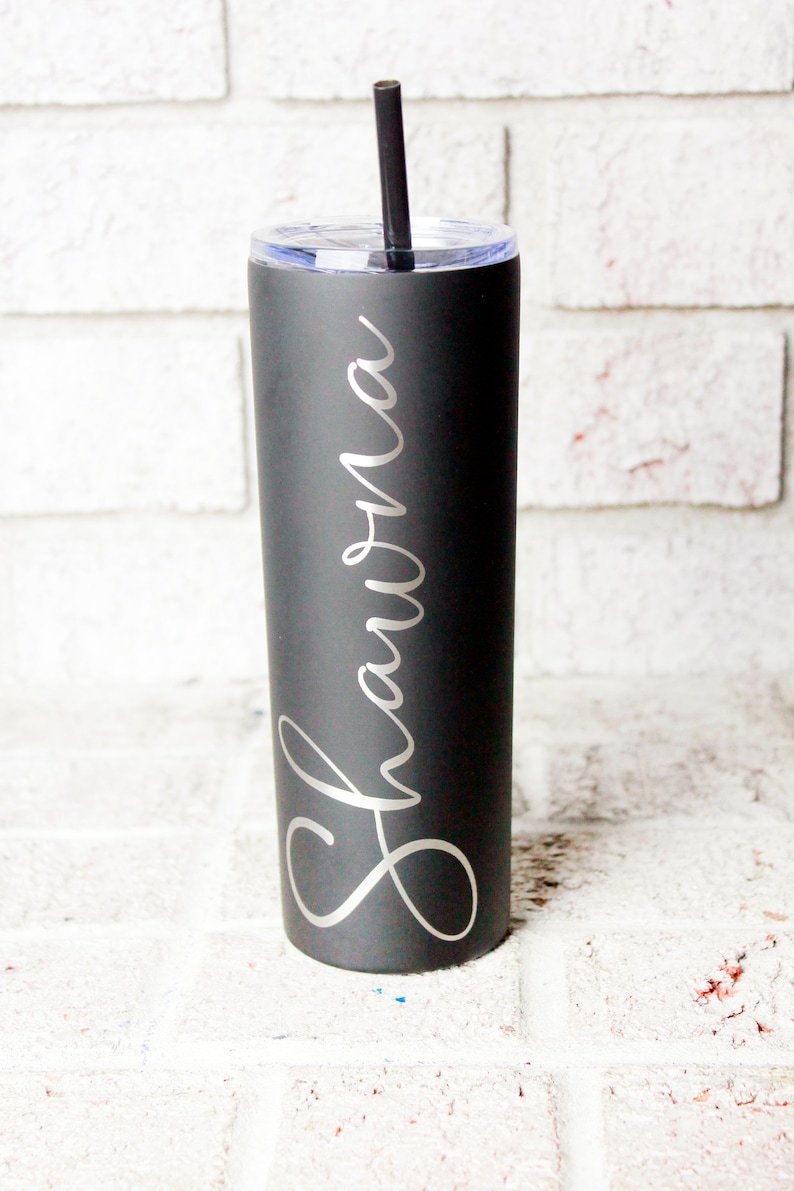 Laser Engraved Tumbler With Name Bridal Party Cups 20 Ounce Etsy