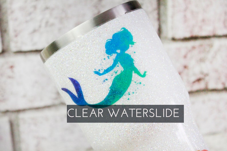 Mermaid Waterslide decal for Glitter Tumblers ready to use Etsy