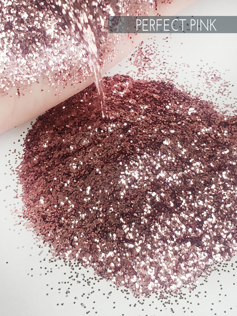 Perfect Pink .015 hex poly glitter affordable pink glitter Etsy
