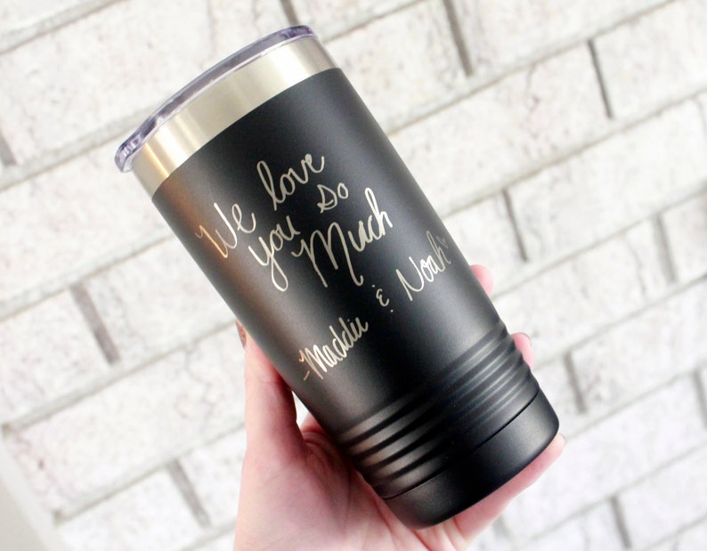 Custom handwriting gifts 20 oz tumbler insulated cup with etsy