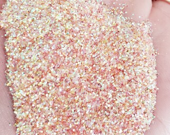 Peach Princess .015 iridescent glitter, tumbler making glitter, tumbler making supplies, glitter for cup, peach glitter, sherbert glitter