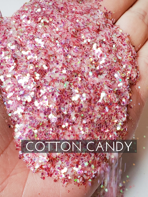 Cotton Candy .040 Iridescent Glitter, Tumbler Making Glitter, Tumbler  Making Supplies, Glitter for Cup, Light Pink Glitter, Mini Chunky Pink 