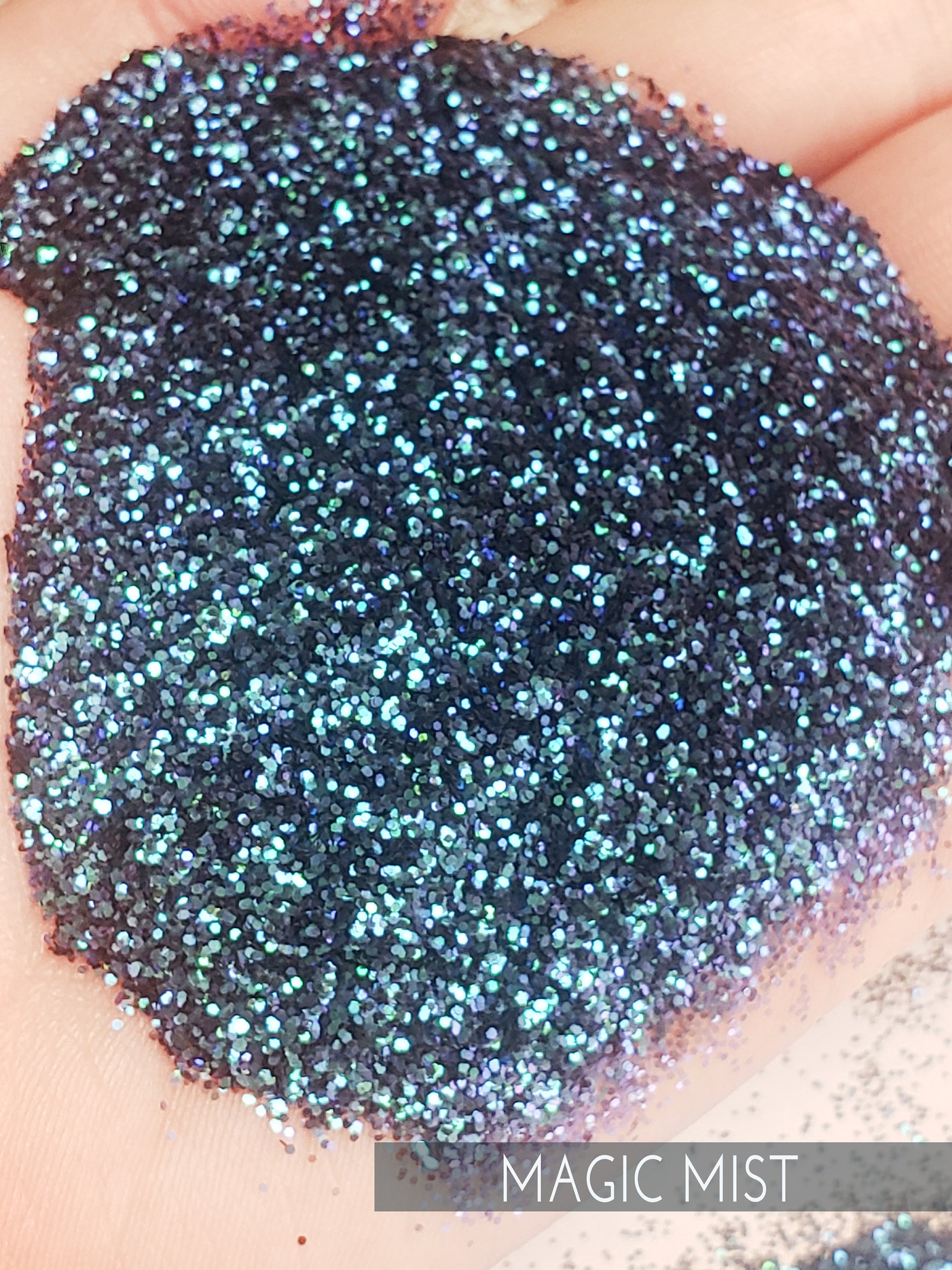 Magic Mist blue glitter .015 hex poly glitter glitter for Etsy